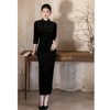 GX时尚改良新中式长款中袖旗袍2025秋季新款感国风旗袍裙 商品缩略图0