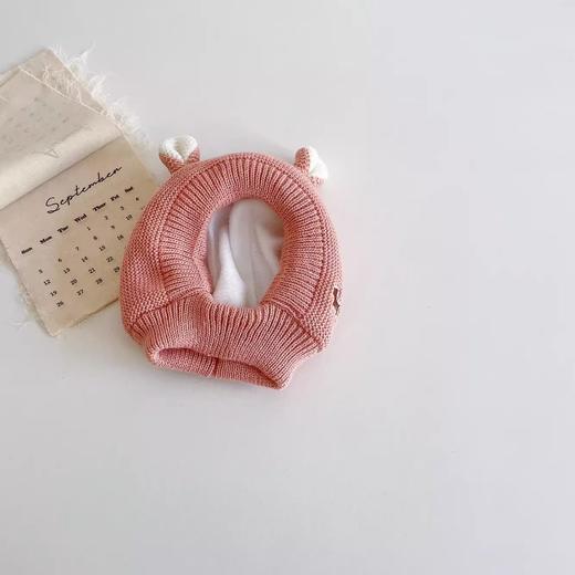 儿童帽子 冬季加绒男女宝宝可爱耳朵护耳毛线帽 婴儿小兔帽超萌保暖 商品图3