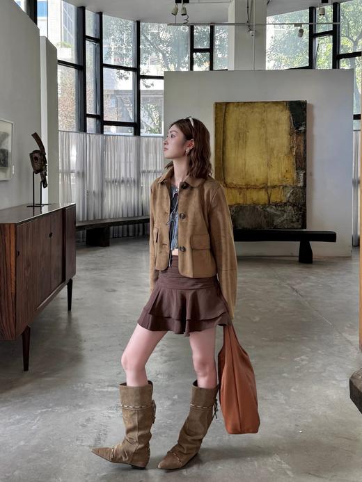 𝐔𝐧𝐟𝐨𝐥𝐢𝐨25秋冬新款复古西部牛仔靴(DBG) 商品图7