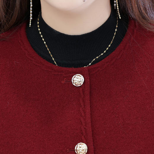 QYM 25FH35-Y双面毛呢外套小香风呢子上衣 商品图3