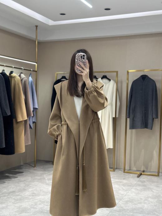 【只可换码，不退货】MaxMara 连帽抽绳羊绒大衣（HN） 商品图0
