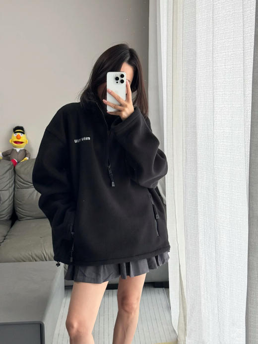 缪缪 25早秋新款半拉链卫衣订织订染秘鲁ROW御用面料（TM） 商品图8