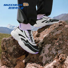 Skechers斯凯奇山川闪穿鞋儿童一脚蹬透气百搭时尚老爹鞋运动鞋319426L