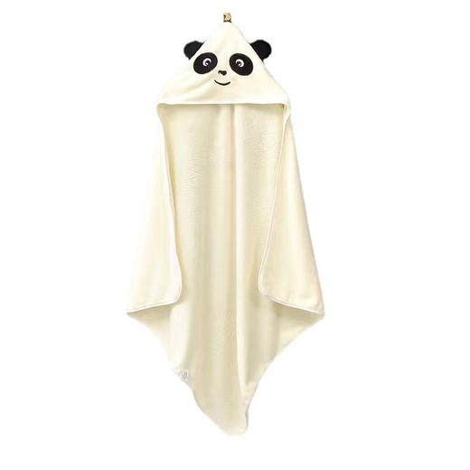 珊瑚绒儿童浴巾洗澡裹巾新生儿包巾包被加厚卡通吸水斗篷抱被跨境 商品图4