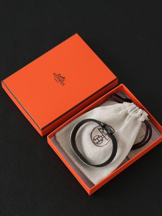 爱马仕Clic HH so black黑武士珐琅手镯男女同款情侣款-（XK） 商品图6