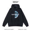 9625SDSA男士秋冬新款痞帅男装美式高街印花字母连帽卫衣铆钉百搭上衣 商品缩略图1