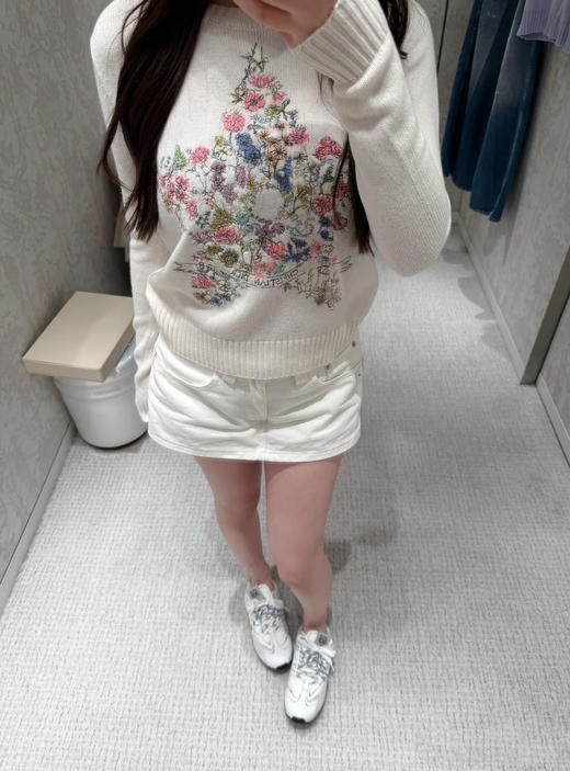 DIOR 迪奥  25新款五角星花卉刺绣针织长袖（TM） 商品图3