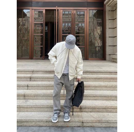 FEAR OF GOD ESSENTIALS FOG胸口后背植绒男女情侣明星同款秋冬长裤直筒卫裤（BG） 商品图3