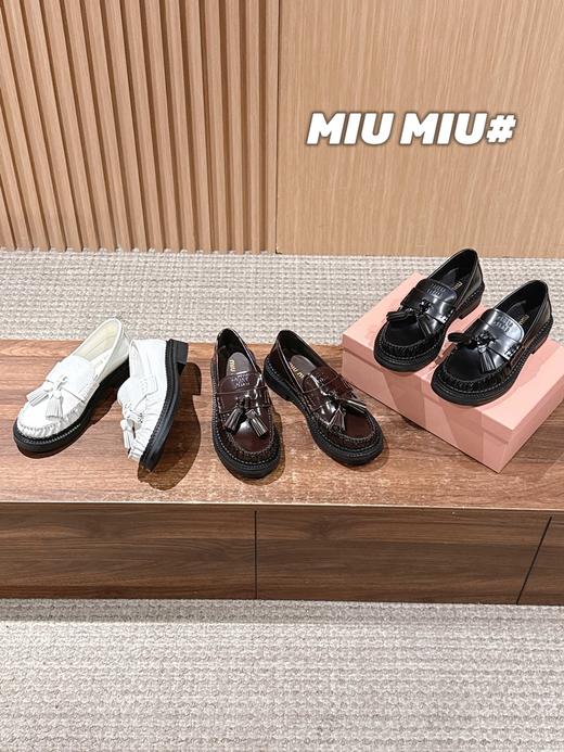 Miu Miu 25FW deck shoes 缪缪新款流苏乐福鞋（DBG） 商品图2