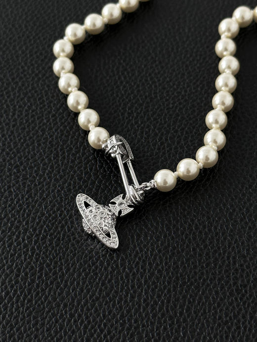 西太后土星吊坠别针浮雕安全别针项链男女同款情侣款 -（XK） 商品图4