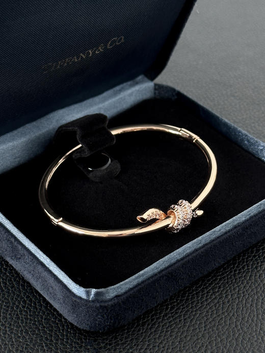 蒂芙尼 Tiffany Knot 系列 绳结镶钻设计 钻石 手镯 女款 （XK） 商品图2