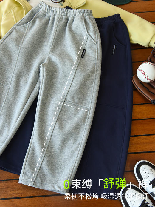 【儿童裤合集】软壳立体拼接加绒裤+立体拼接弯刀卫裤+两穿伞兵机能裤，蓄热保暖，户外山系高颜值【2510“羊毛”服装】 商品图7