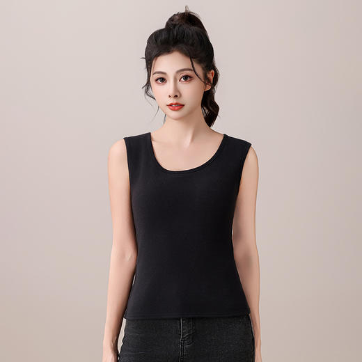 FW B60保暖背心内衣打底上衣大码无袖 商品图3