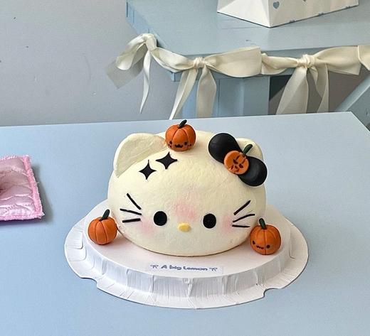 万圣节搞怪Kitty卡通蛋糕-低糖处理无添加 商品图0