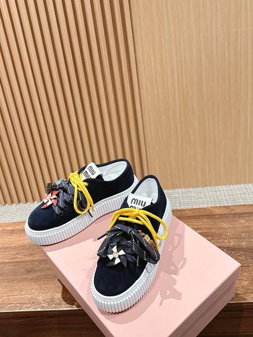 缪缪秋冬新款 厚底  休闲小白鞋 羊毛饼干鞋(DBG) 商品图5