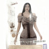 B153 蜜恪镂空一字肩连体网衣衣服 商品缩略图0