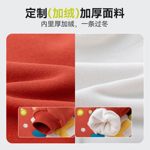 【慕斯棉加厚】嘟嘟家儿童卫衣秋冬卡通加绒男童上衣女童长袖秋装 商品图3