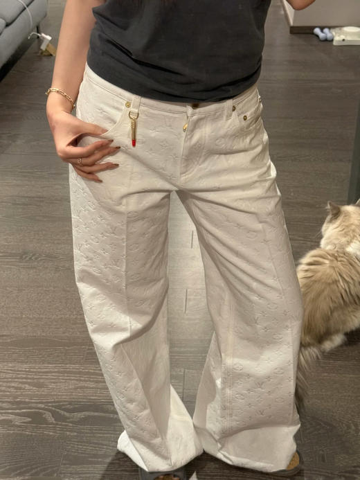 驴家 25春夏新款牛仔长裤 订织订染丹宁牛仔面料（TM） 商品图4