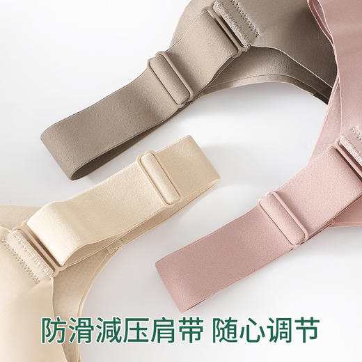W2565#巨包容侧提拉光面大码前开扣妈妈内衣3D立体无痕不空杯不跑杯【卡码拍小一码，组合装需要自选颜色请联系客服备注】 商品图1