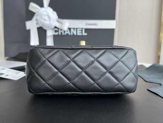 GZ231-香奈儿 Classic Flap CF小金球核桃大mini 皮穿链菱格羊皮单肩斜挎包黑色-（LH*MM） 商品图2