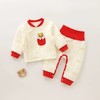 新品婴儿保暖套装夹棉冬装分体免脱宝宝衣服秋冬两件套a类冬季 商品缩略图2