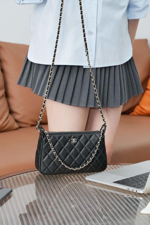 香奈儿 隐藏款 麻将包 黑金 ✨  又是一只隐藏款小皮具👏🏻性价比太高了（LZ*MM） 商品图5