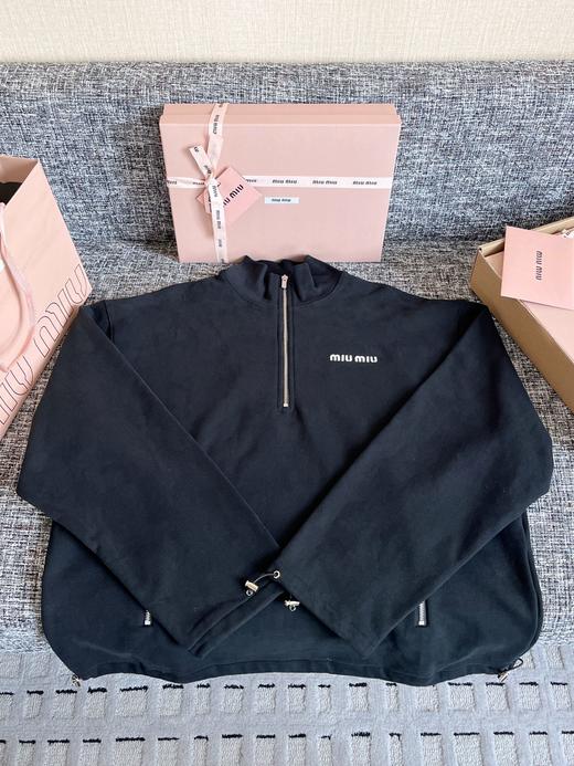 缪缪 25早秋新款半拉链卫衣订织订染秘鲁ROW御用面料（TM） 商品图10