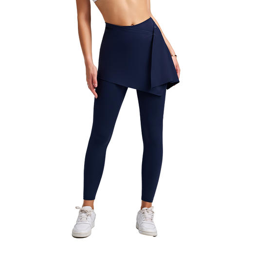 跃牌【安琪拉系列】新款两件套裸感瑜伽裤紧身无尴尬可拆卸遮臀裙高腰提臀健身裤CK-5101+YPF-5002 商品图4