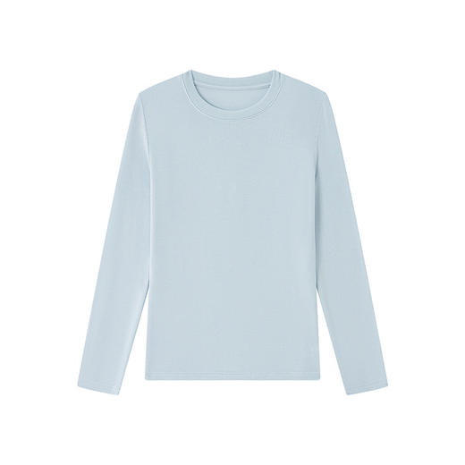 【99/2件】森岛 天丝莱赛尔羊毛针织衫 秋冬纯色条纹纽扣T恤修身弹力面膜衣 商品图8