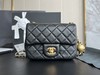 GZ231-香奈儿 Classic Flap CF小金球核桃大mini 皮穿链菱格羊皮单肩斜挎包黑色-（LH*MM） 商品缩略图0