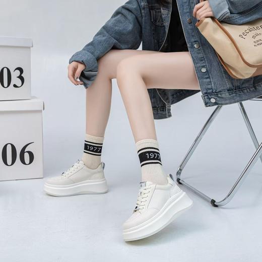 香奈儿 经典厚底休闲 小白鞋（DBG） 商品图1