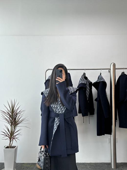 迪奥 经典双面浴袍连帽大衣 中长款（SZX） 商品图7