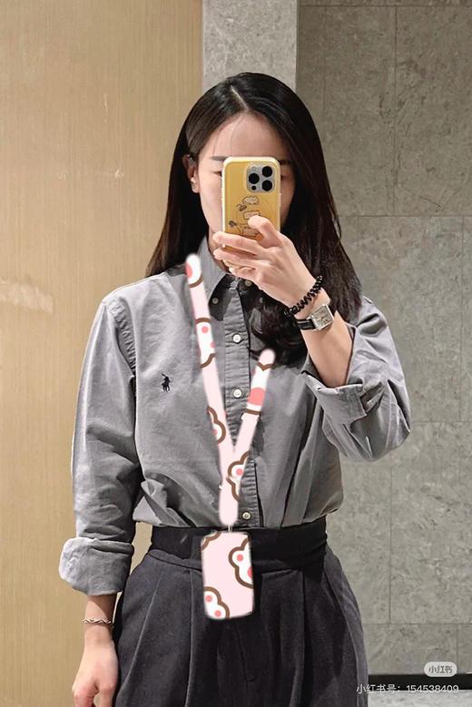 美式老钱风！RLの纯元~！二维码可扫！成衣水洗纱卡长袖衬衫！ 商品图14