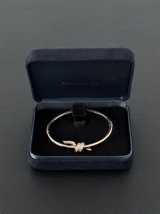 蒂芙尼 Tiffany Knot 系列 绳结镶钻设计 钻石 手镯 女款 （XK） 商品图3