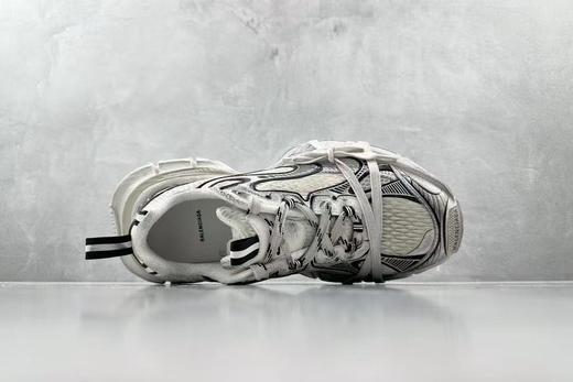 GT版 组合大底 不混发如图品质Balenciaga巴黎世家 十代3XL 白灰色【偏大一码】 手工做旧（DBG） 商品图1