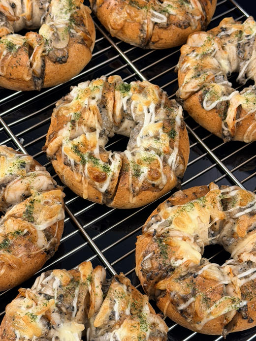 意式口蘑虾仁料理贝果（11点左右出） 商品图0