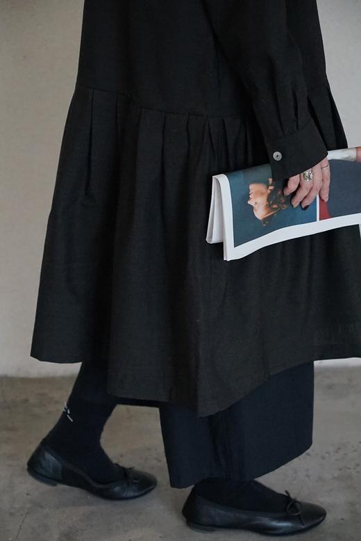 NITTO 衬衫领羊毛连衣裙 商品图5