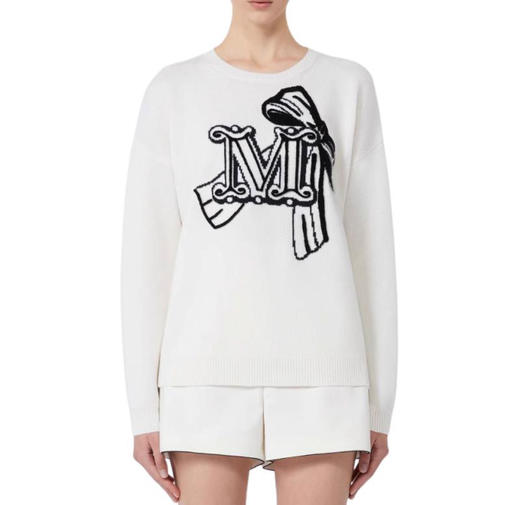 MaxMara 25Fw秋冬新款 羊绒混纺提花针织毛衣（DQJ*MM） 商品图0