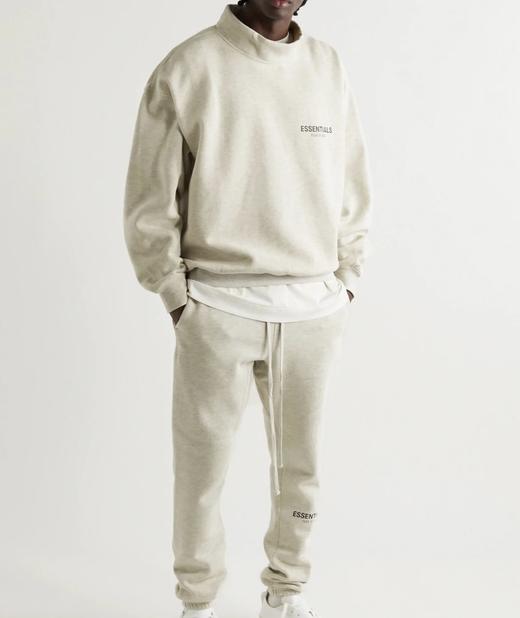 FEAR OF GOD ESSENTIALS FOG胸口后背植绒男女情侣明星同款秋冬长裤卫裤（BG） 商品图2