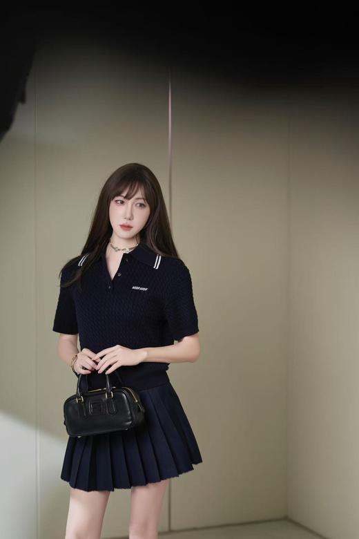 MiuMiu 缪缪 polo领麻花纹理针织（WG） 商品图9