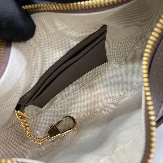 古驰 Ophidia GG标志复古链条肩带 帆布拼皮革饰边 帆布包手提斜挎单肩包（LZ） 商品图8