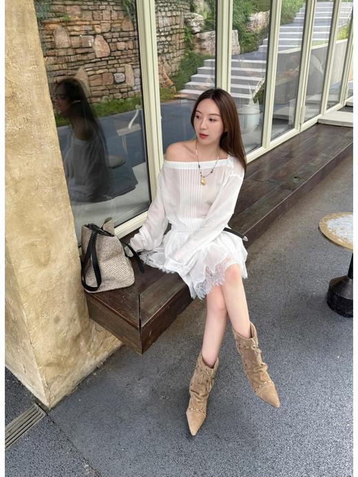 𝐔𝐧𝐟𝐨𝐥𝐢𝐨25秋冬新款复古西部牛仔靴(DBG) 商品图6