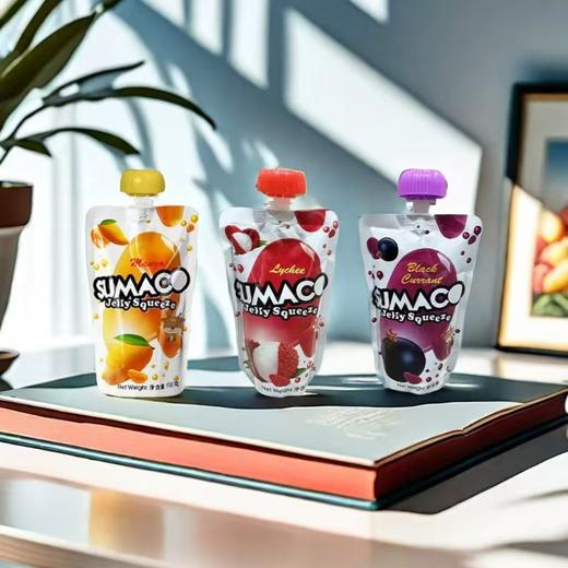 马来西亚进口素玛哥黑加仑味|荔枝味|芒果味可吸果冻 商品图0