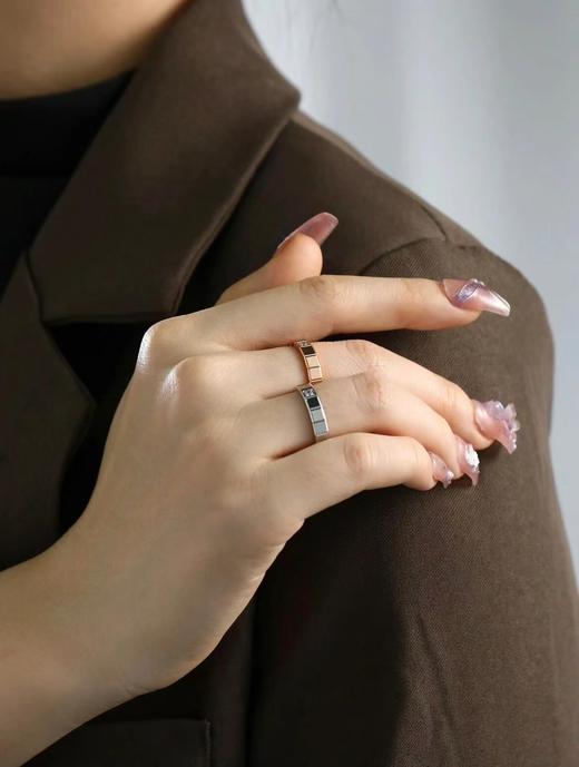 肖邦 半钻小冰块戒指💍，码数5678。 我的爱藏于心💓 却形于色（XK） 商品图5