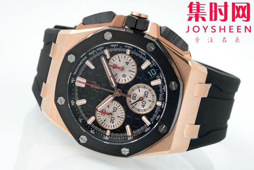 APS新品爱彼皇家橡树离岸型26420系列 APS26420 玫金黑陶瓷 4401机 男士腕表 商品图4