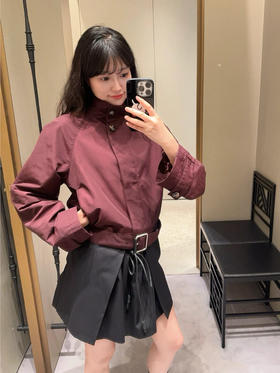 罗意威 25早秋新款工装夹克 订织订染三防梭织面料 酒红色（TM）