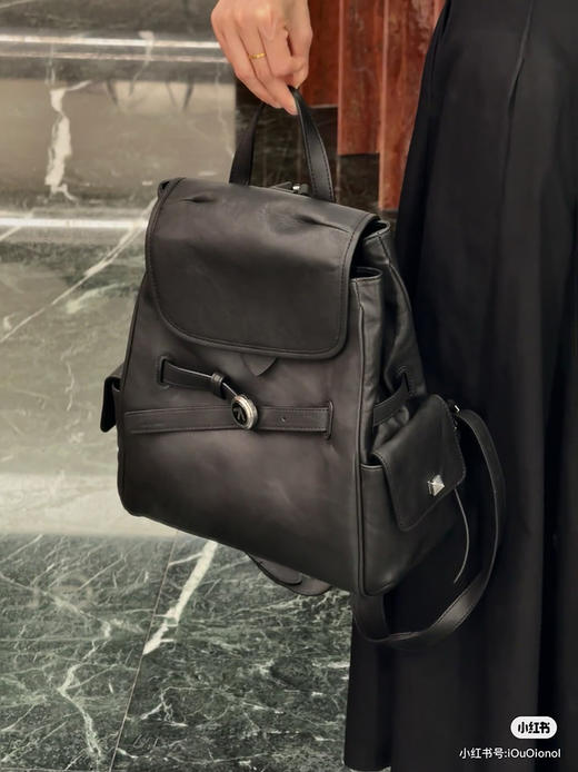 拔草黑石！Gr*tto腋下软包~  意大利进口水洗植鞣小牛皮斜挎包/双肩背包 商品图10