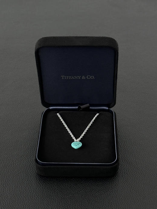 蒂芙尼 心形设计  项链 男女同款情侣款 银色（XK） 商品图4