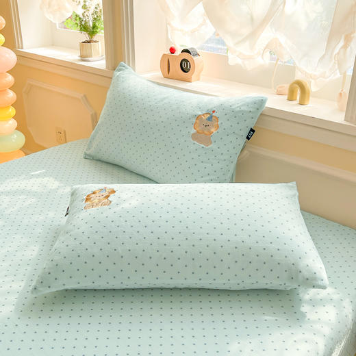 【清仓79元三件套】A类高克重贴布绣牛奶绒床笠+枕套*2【不支持退换货】 商品图12