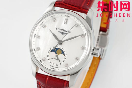 AF浪琴名匠月相系列 四针月相 名匠月相34mm 名匠月相女款 贝母钻面 自动机械 女士腕表 优雅新选择！ 商品图1